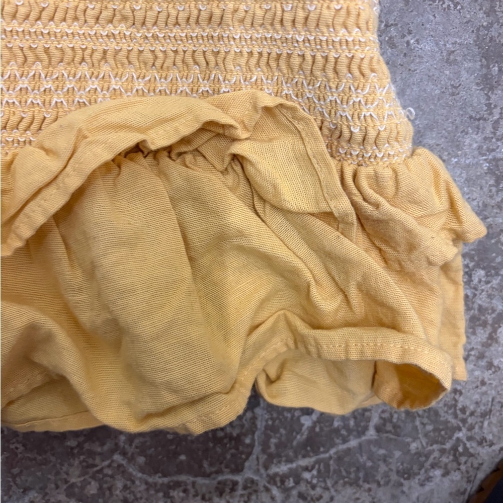 American eagle rushed Yellow Ruffle Dress - Picture 4 of 9